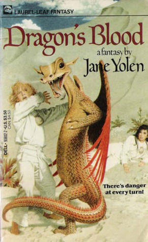 The cover for Dragon's Blood by Jane Yolen.