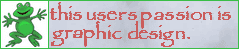 This users passon is graphic design.