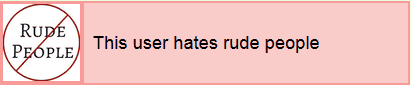 This user hates rude people