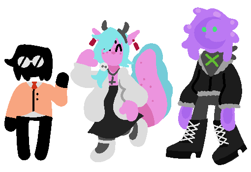 Casey Gale, Satan Was An Angel Too, and Sorrel Biff.