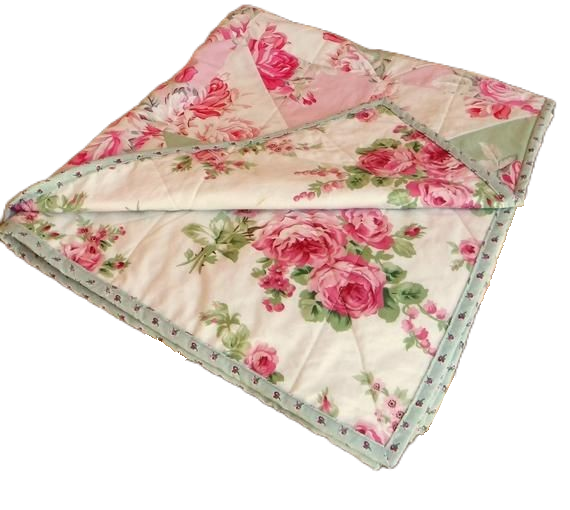 a pink quilt