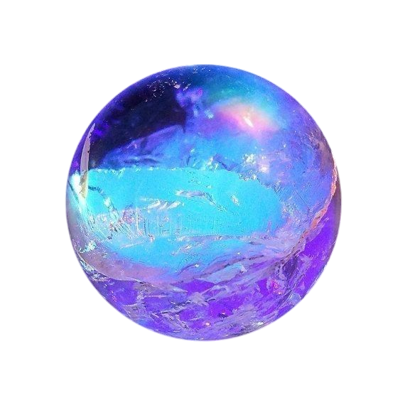 shiny blue ball