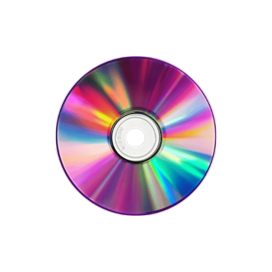 an irridescent cd