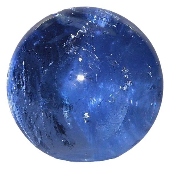 blue glass orb