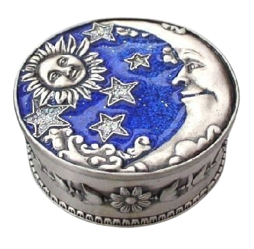 silver moon jewelry box