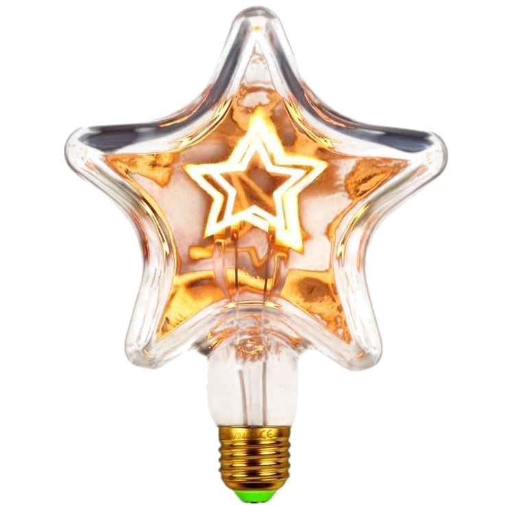 star shaped lightbulb