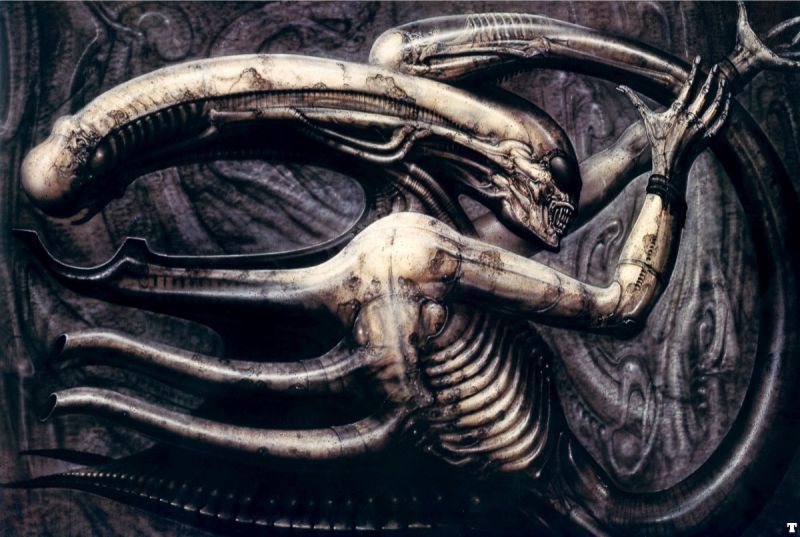 Alien concept art by Giger