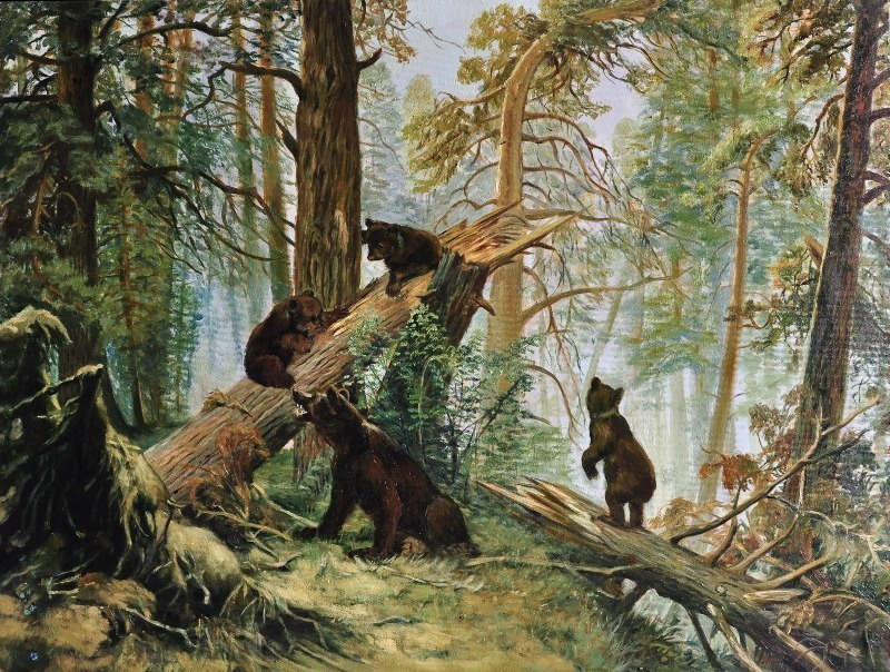 Morning in a Pine Forest by Shishkin