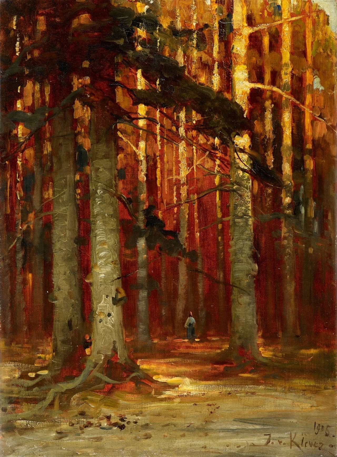 A Forest in Autumn by von Klever