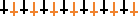 black orange crosses