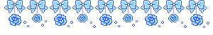 blue bow roses