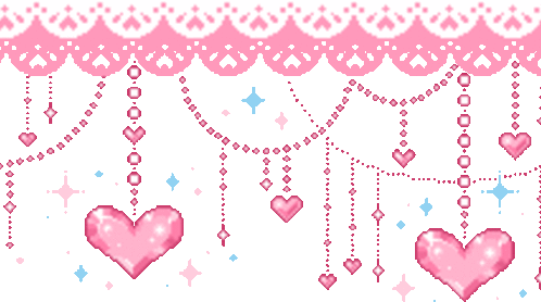 heart lace dangles