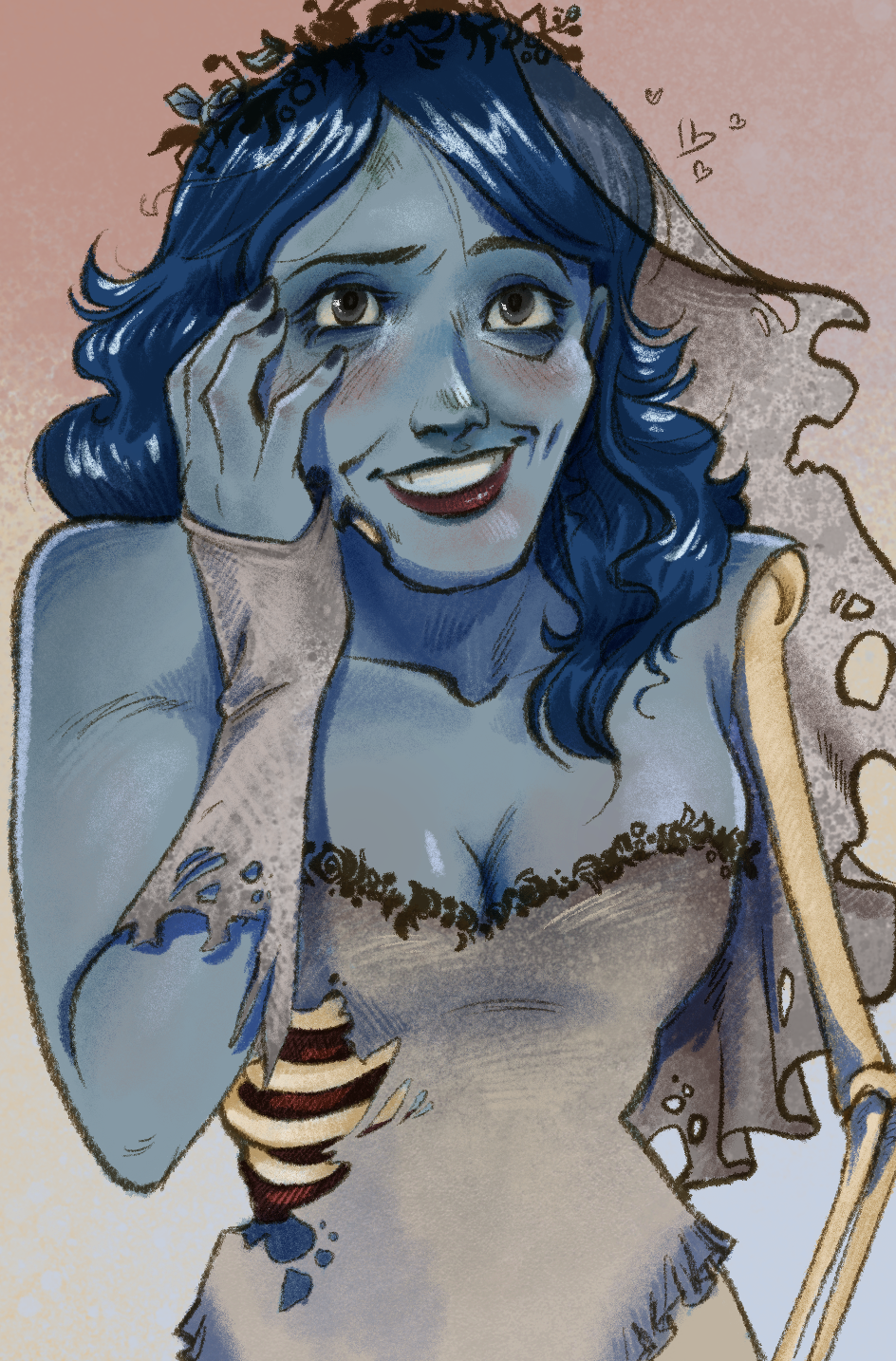 Emily from Corpse Bride, for a Cringetober prompt