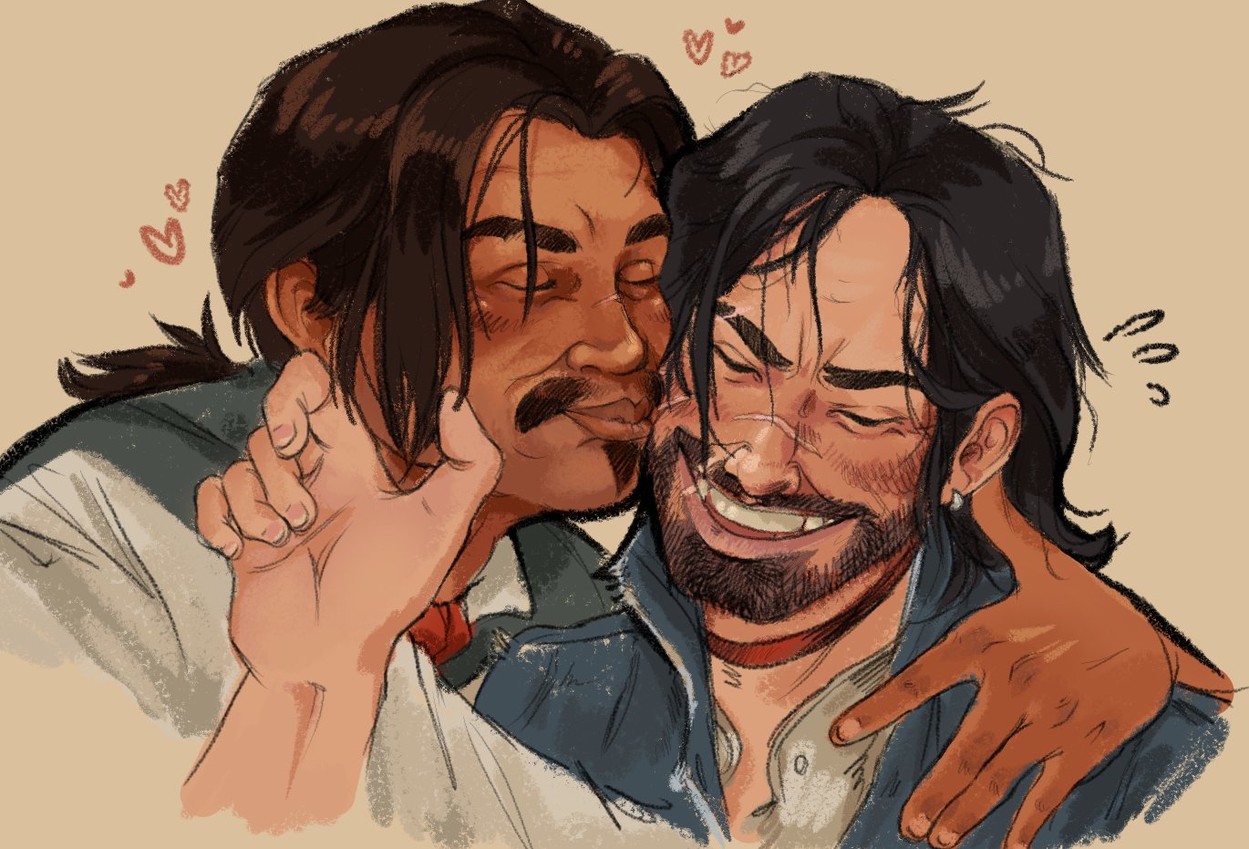 Javier Escuella and John Marston kissu kissu