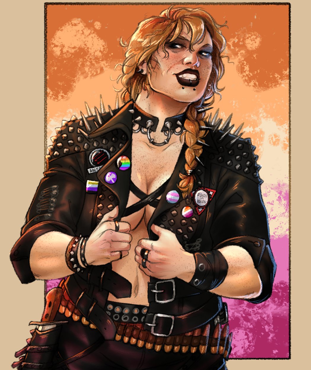 modern/punk AU Sadie Adler (my beloved)