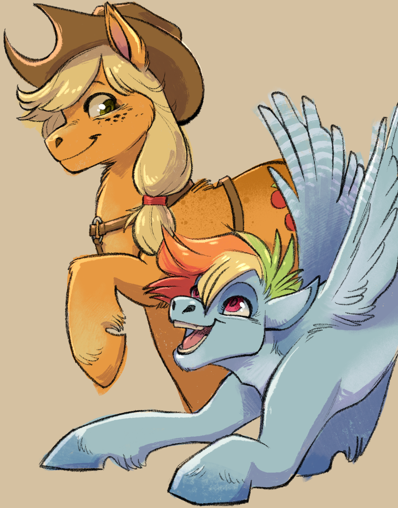 Applejack and Rainbow Dash