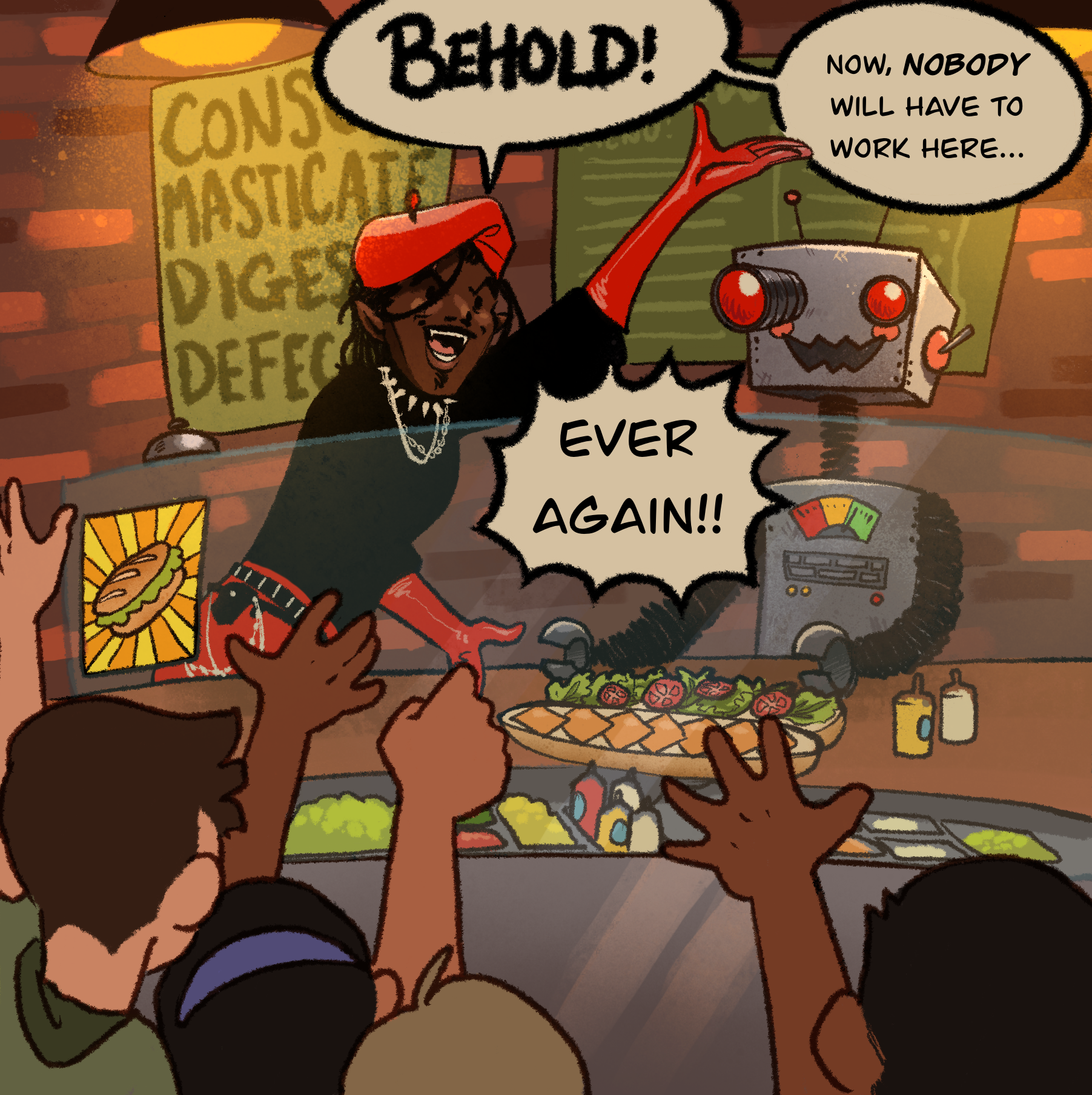 Oliver and the Robot That Takes Your Shitty Job at Subway