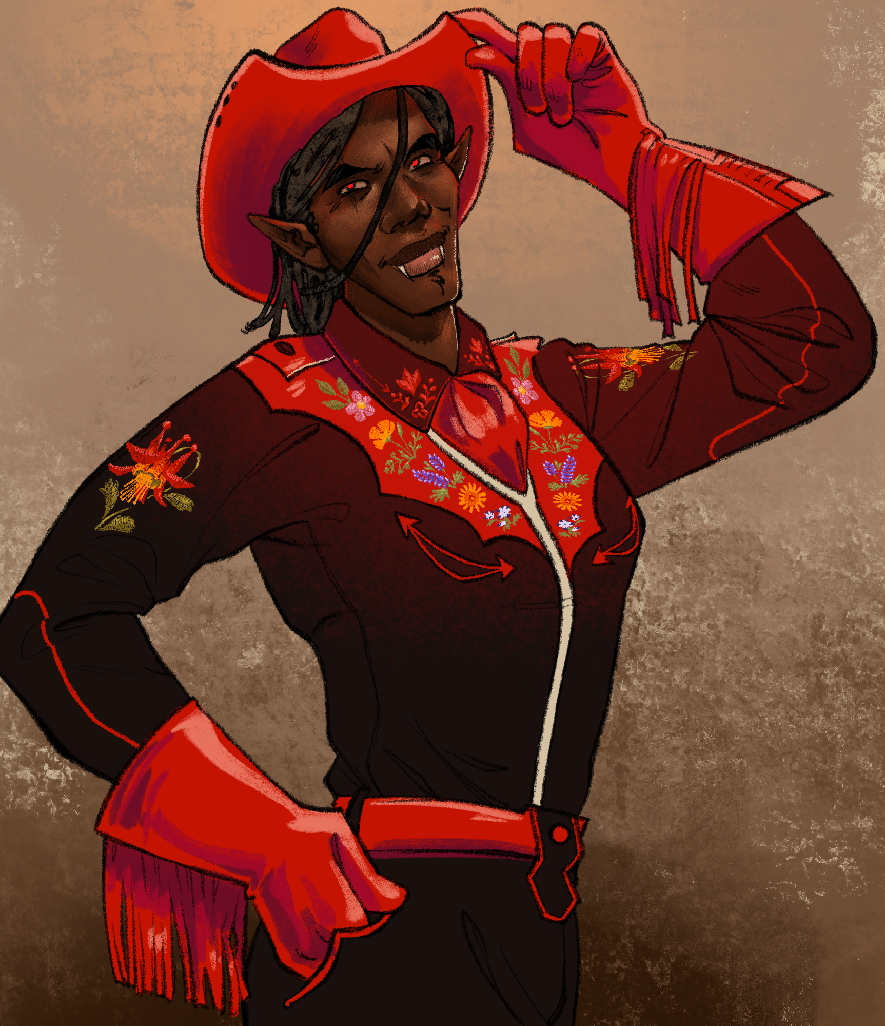 Oliver cowboy'd up