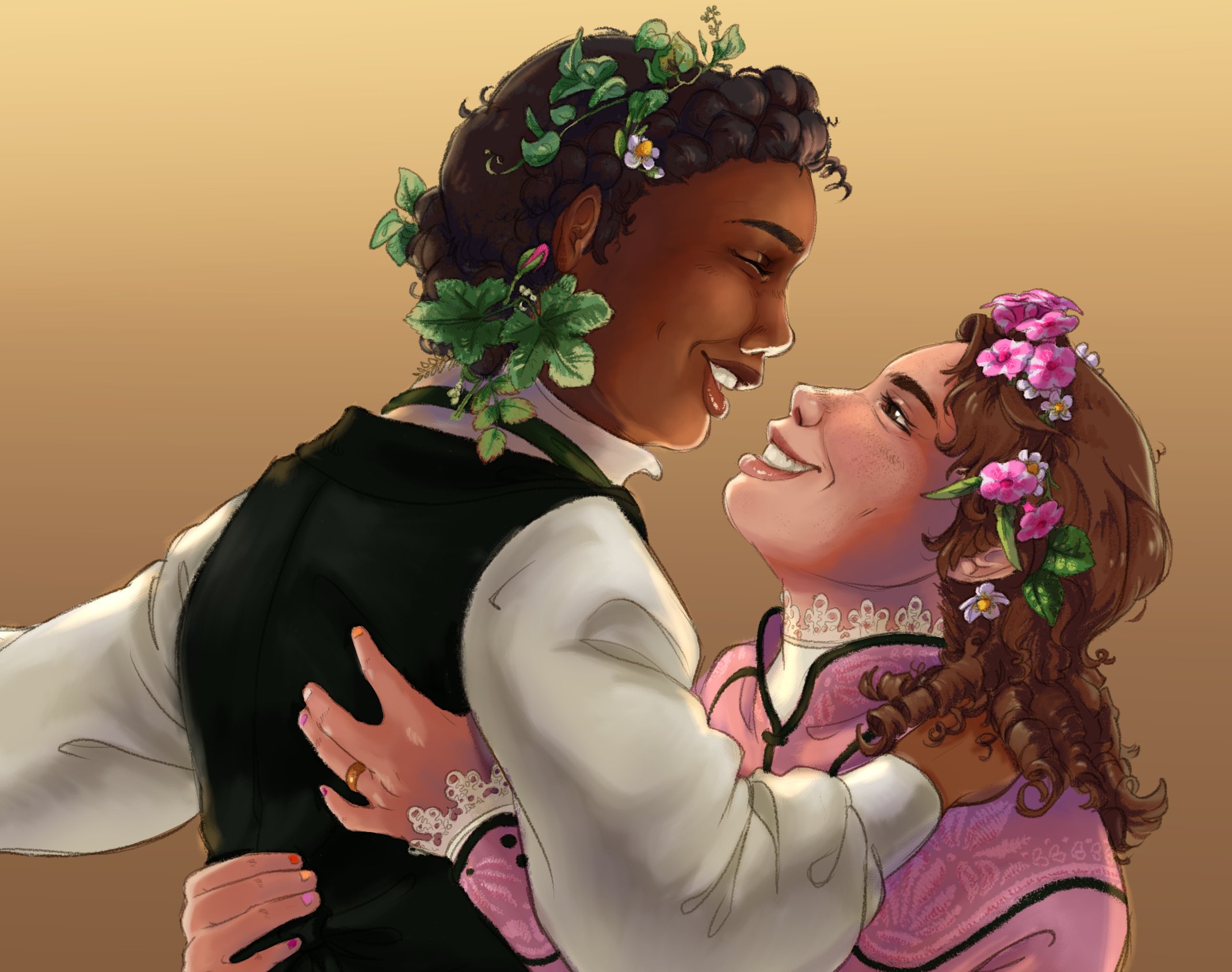 Tilly and Mary-Beth dancing
