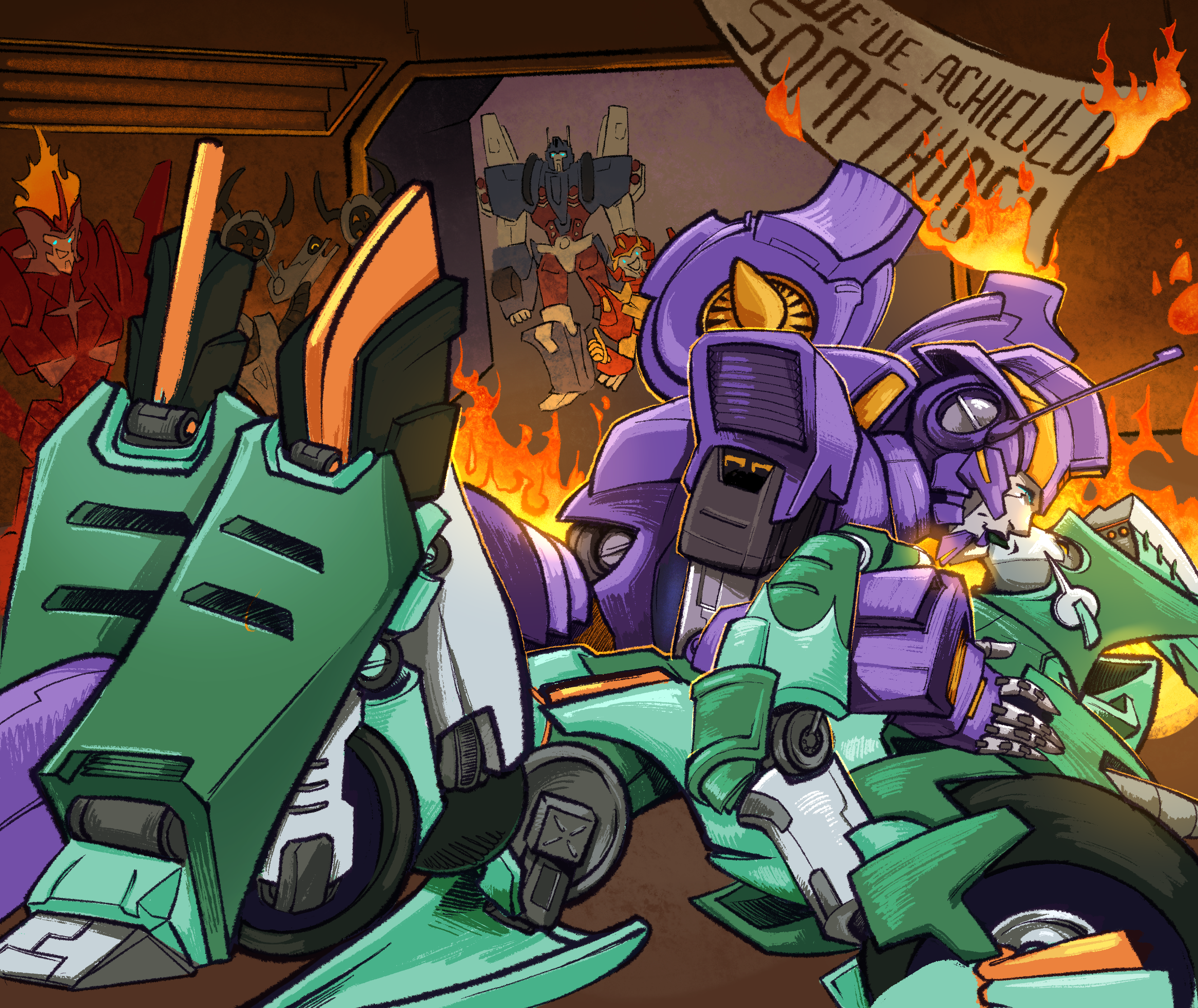 Nautica and Velocity (again) for the yuri olympics, team Transformers