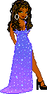 Blue dress girl