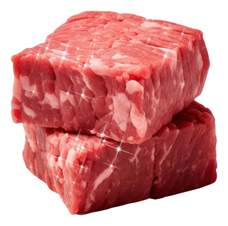 meat cubes