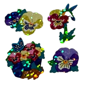 Pansy stickers