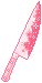 bloody sparkly knife