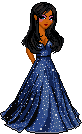 starry gown girl