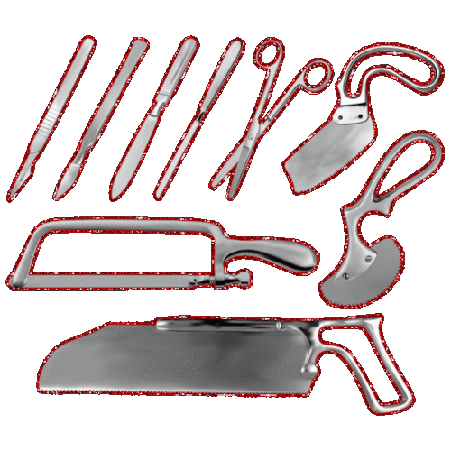 Sparkly medical tools