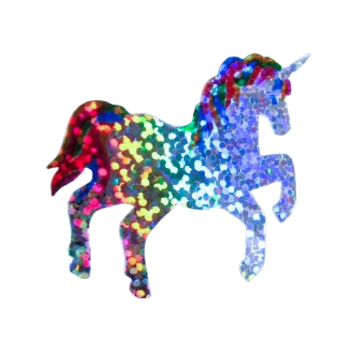 Rainbow unicorn sticker