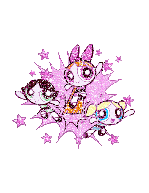 Sparkly Powerpuff Girls