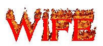 burning text wife