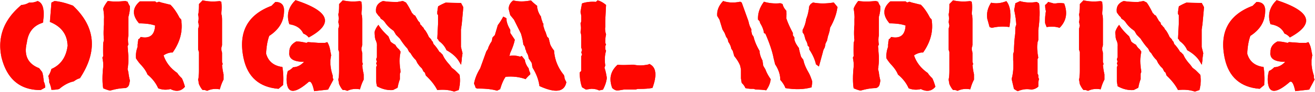 Original Writing