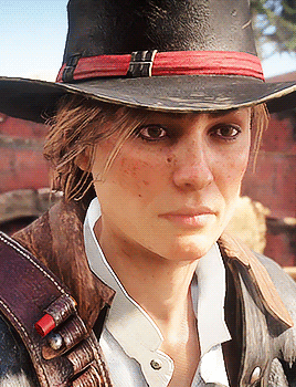 Sadie talking to John