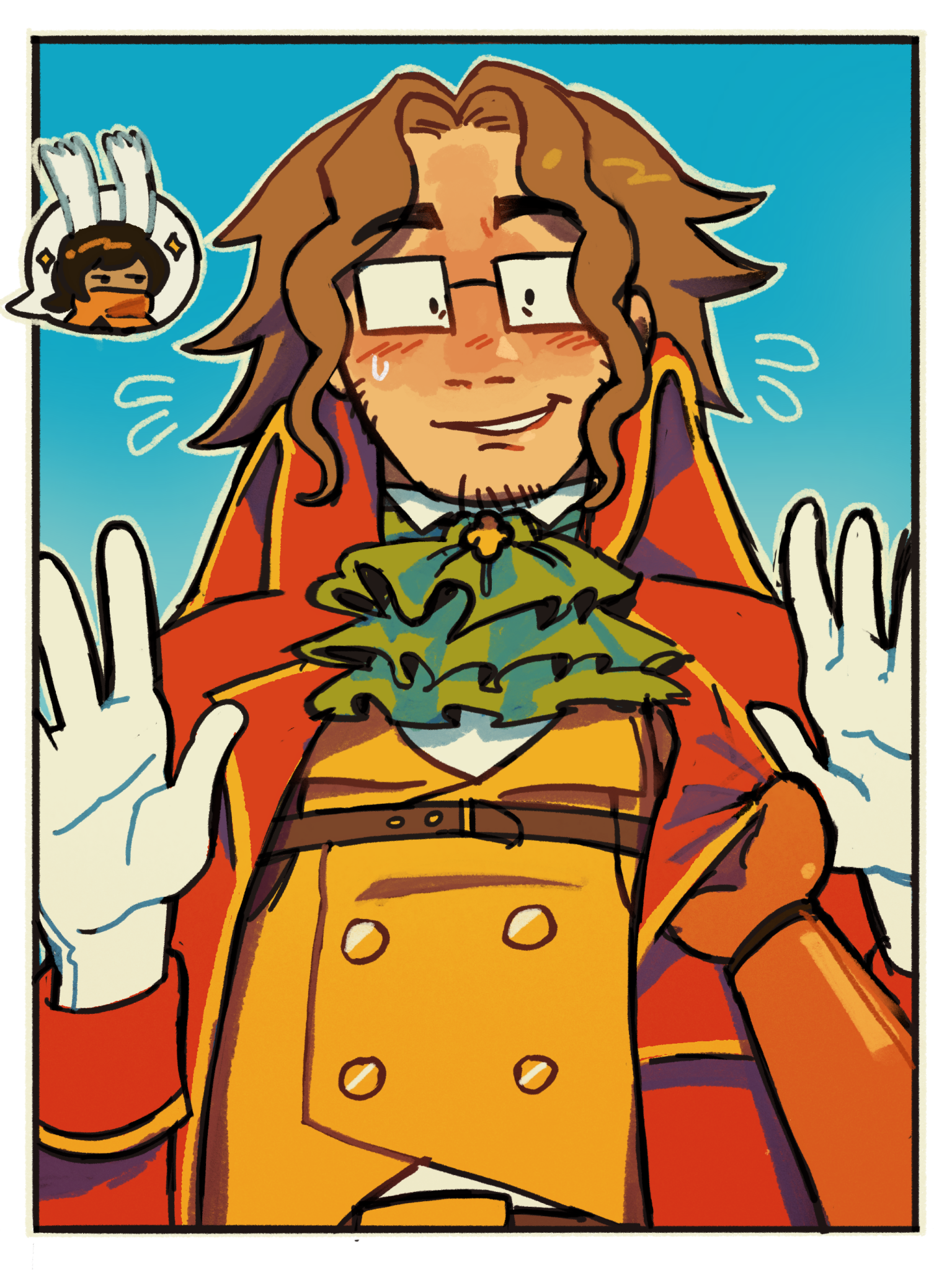 A drawing of Hoss, from Kairo's point of view.'