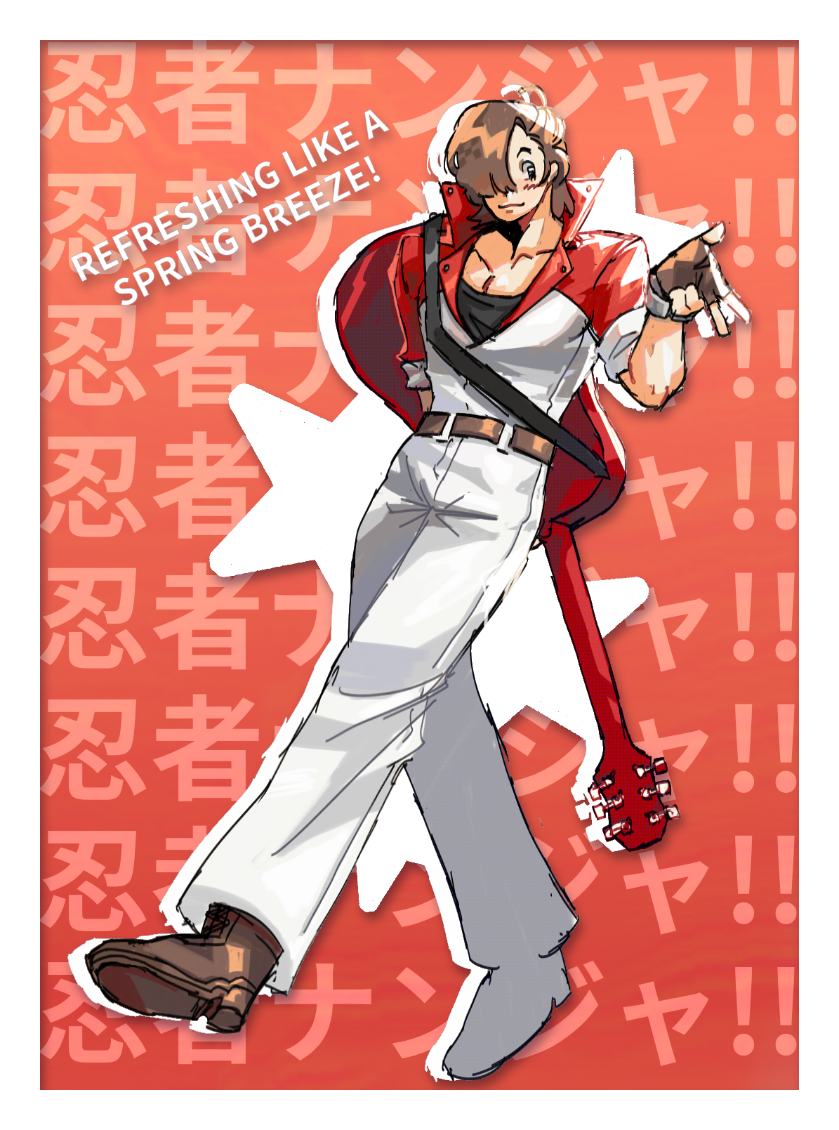 A drawing of Matt Engarde.