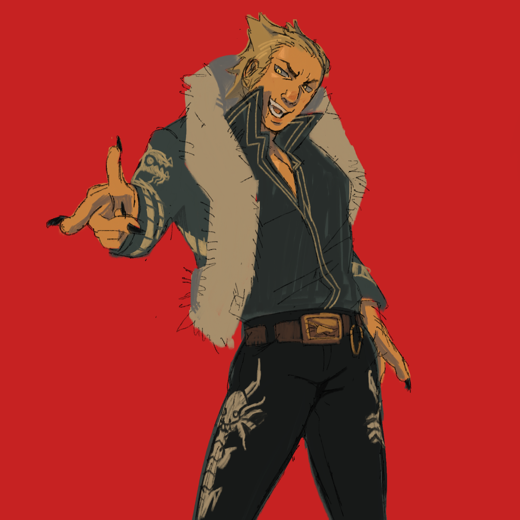 A drawing of Shi-Long Lang.