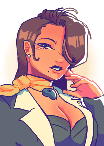 A drawing of Mia Fey.