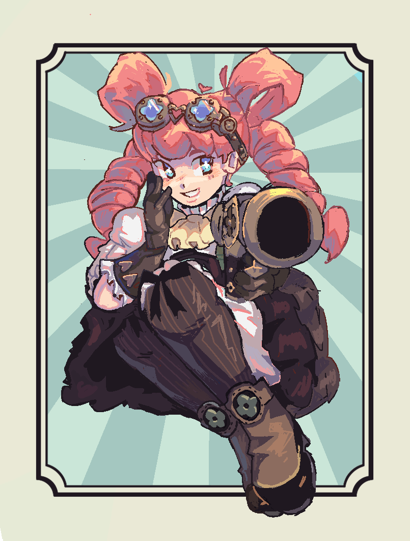 A drawing of Iris Wilson.