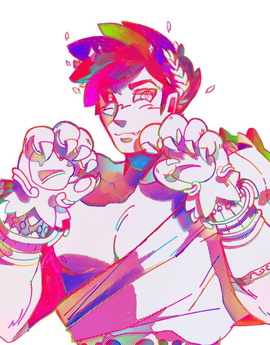 A drawing of Zagreus.