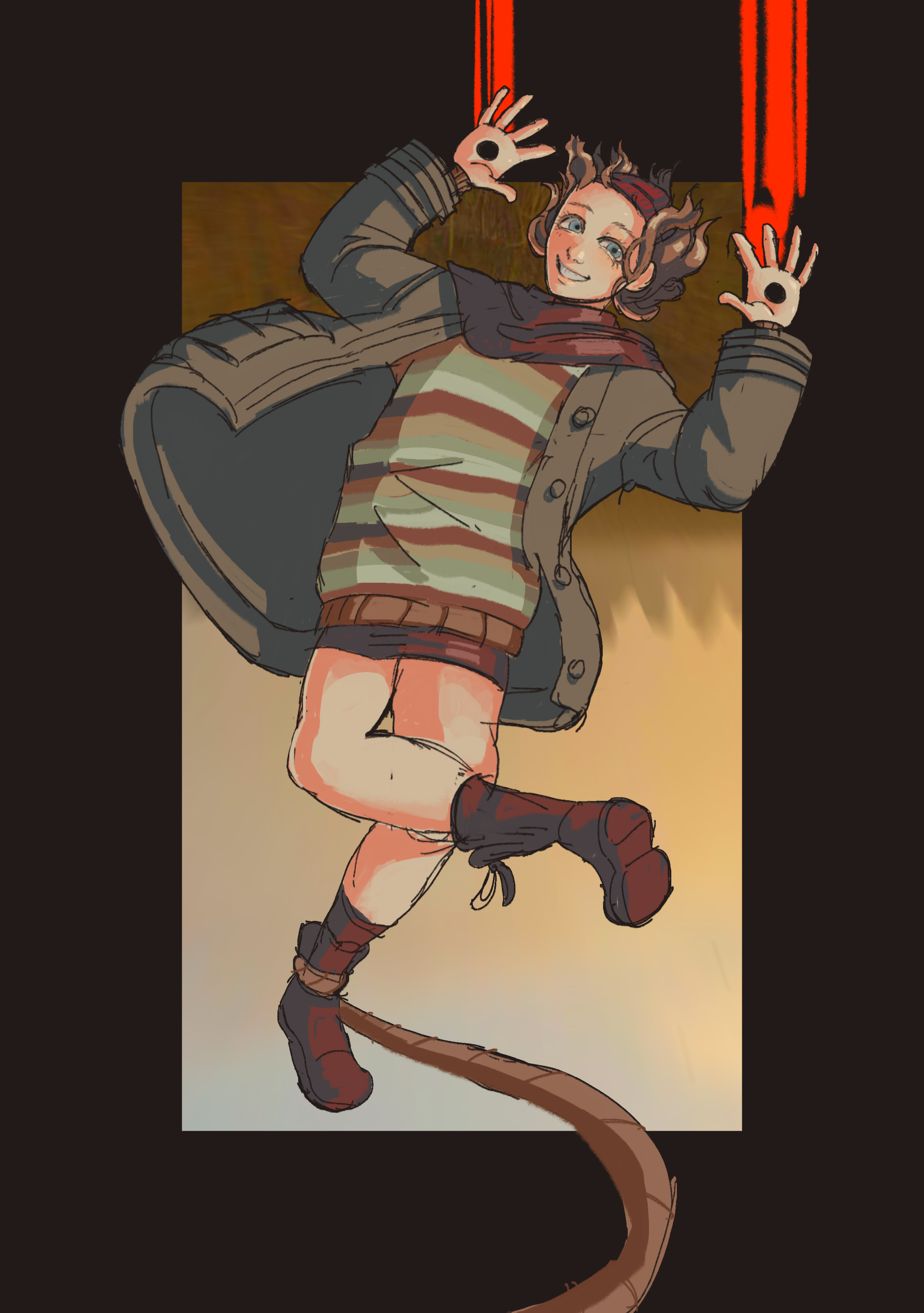 A drawing of Clara from Pathologic.
