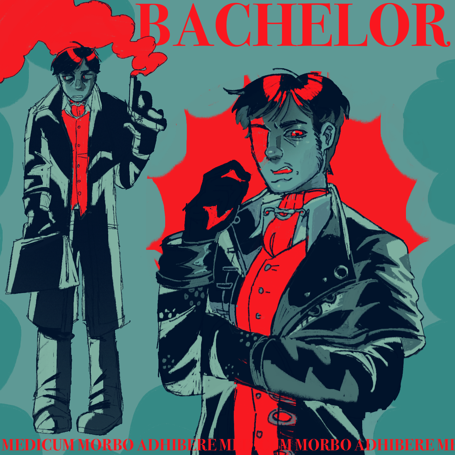 A drawing of Daniil Dankovsky.