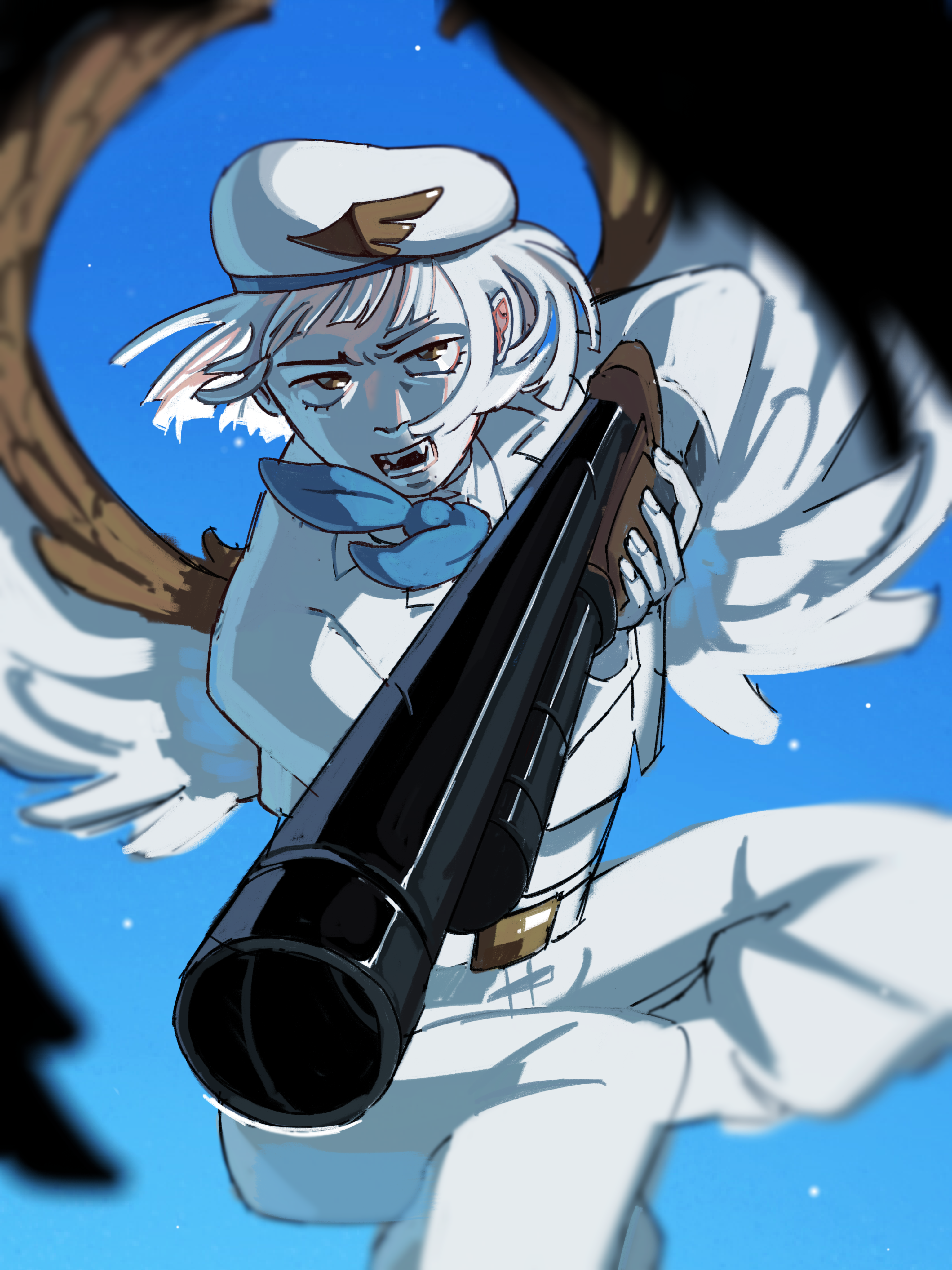 A drawing of speedoredemon's oc.