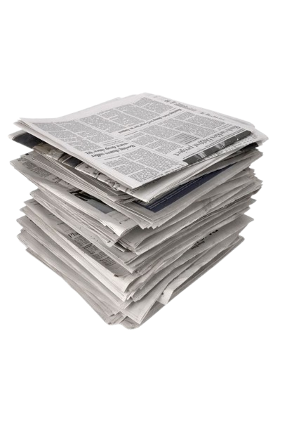 Stack of newspapers