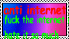A stamp reading anti-internet, fuck the internet, hate it so much.