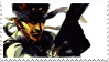 A stamp with the Metal Gear logo and
					alternating illustrations of Snake and Big Boss.