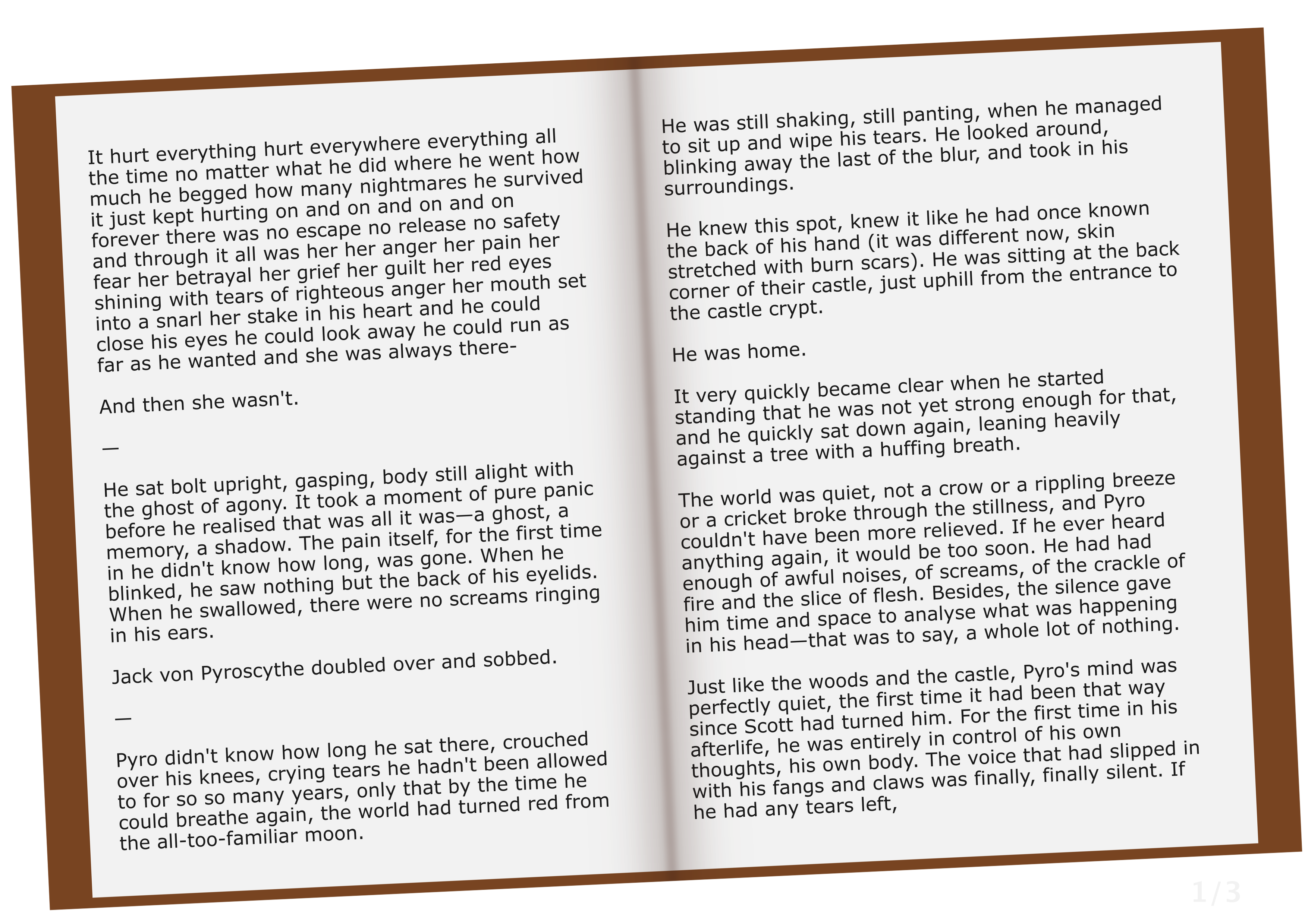 page one of Ash's fic.