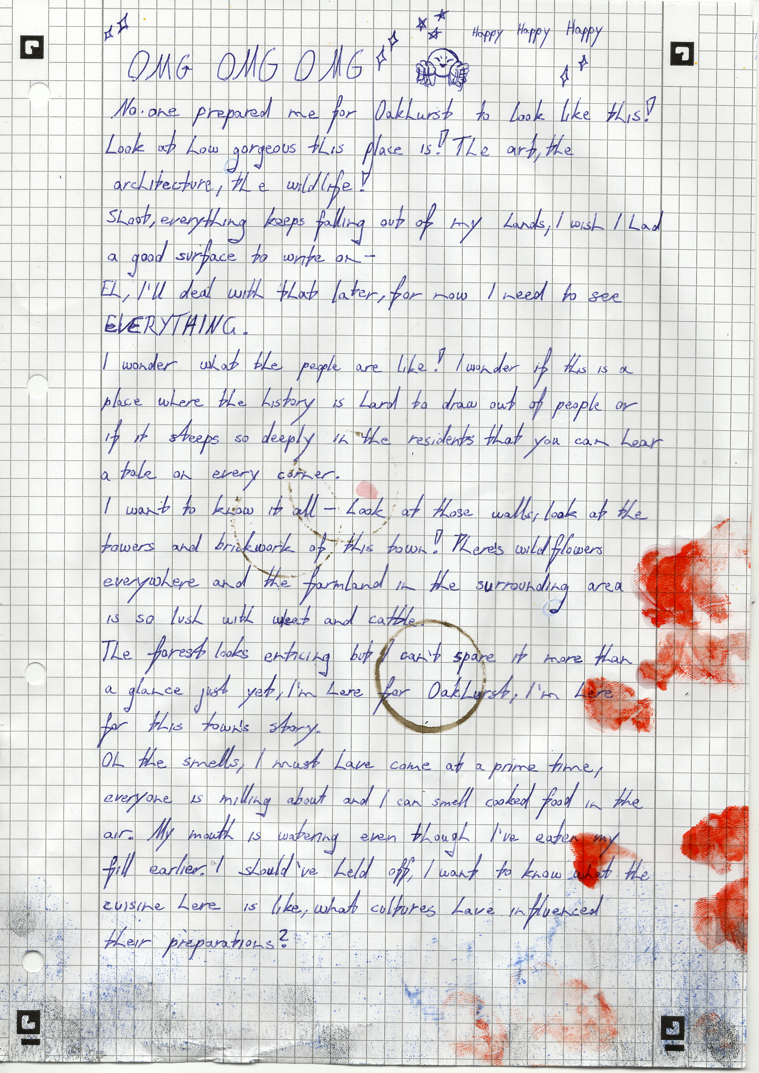 A handwritten letter signed JP. Link to written text above.