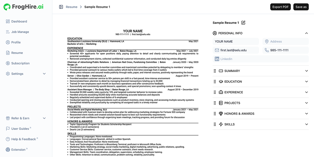 ATS-Friendly Template